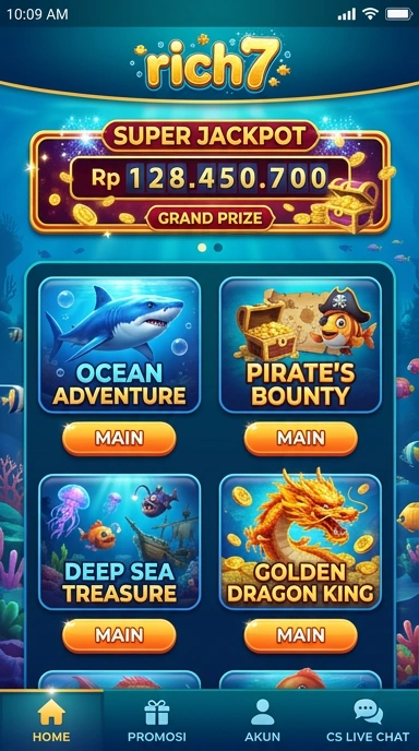 Cuplikan layar menu unduhan rich7 untuk perangkat Android